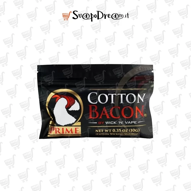 WICK N' VAPE - Cotone Cotton Bacon Prime - 1pz WICK N' VAPE - Cotone Cotton Bacon Prime - 1pz