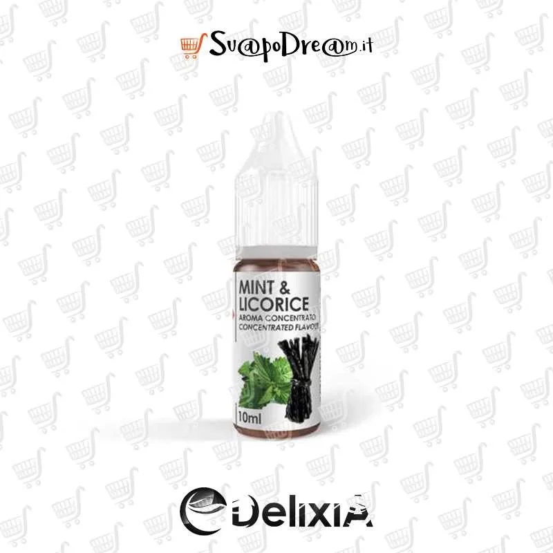 DELIXIA - Aroma Concentrato 10ml MENTA E LIQUIRIZIA