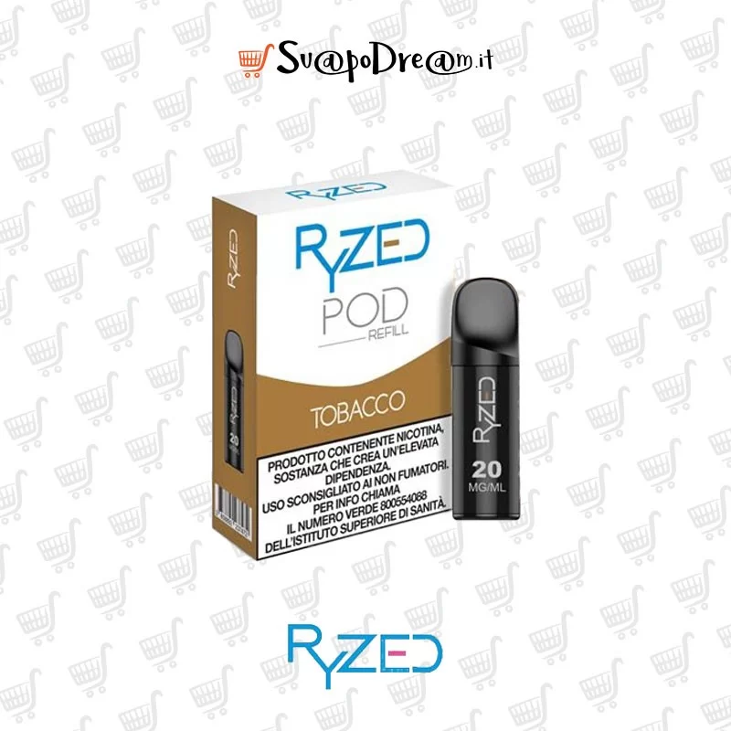 RYZED - Cartuccia Pod Precaricata MI TOBACCO 2pz