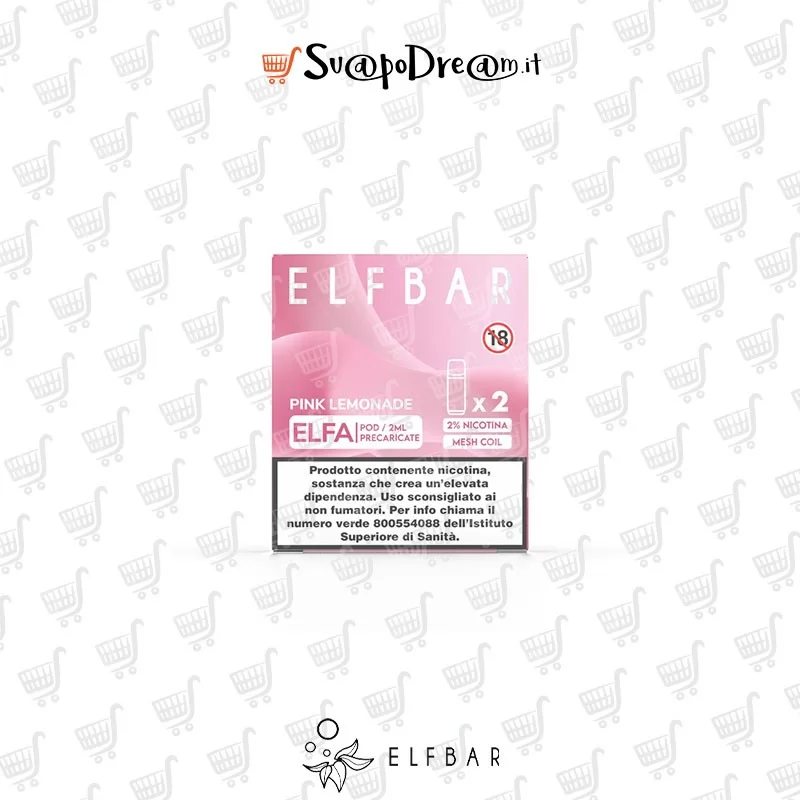 ELFBAR ELFA - Cartuccia Pod Precaricata PINK LEMONADE 2pz