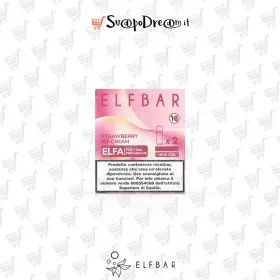 ELFBAR ELFA - Cartuccia Pod Precaricata STRAWBERRY ICE CREAM 2pz