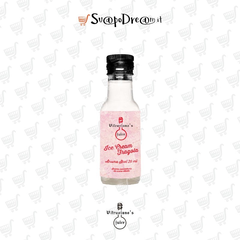 VITRUVIANO'S JUICE - Aroma Shot 20ml ICE CREAM FRAGOLA