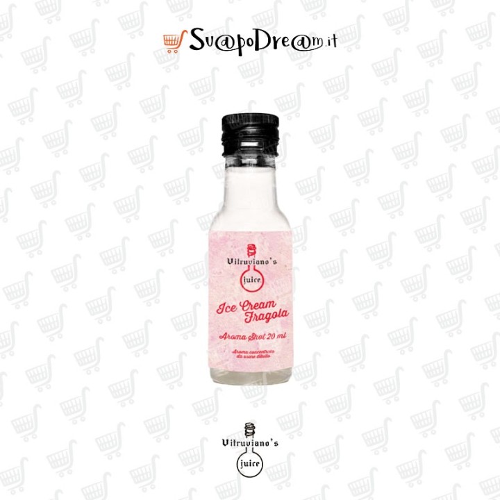 VITRUVIANO'S JUICE - Aroma Shot 20ml ICE CREAM FRAGOLA
