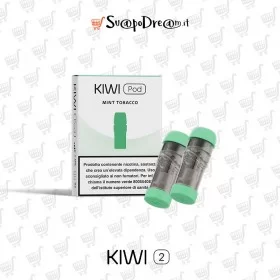 KIWI VAPOR - Pod Precaricate per Sigaretta Elettronica KIWI-KIWI 2 MINT TOBACCO