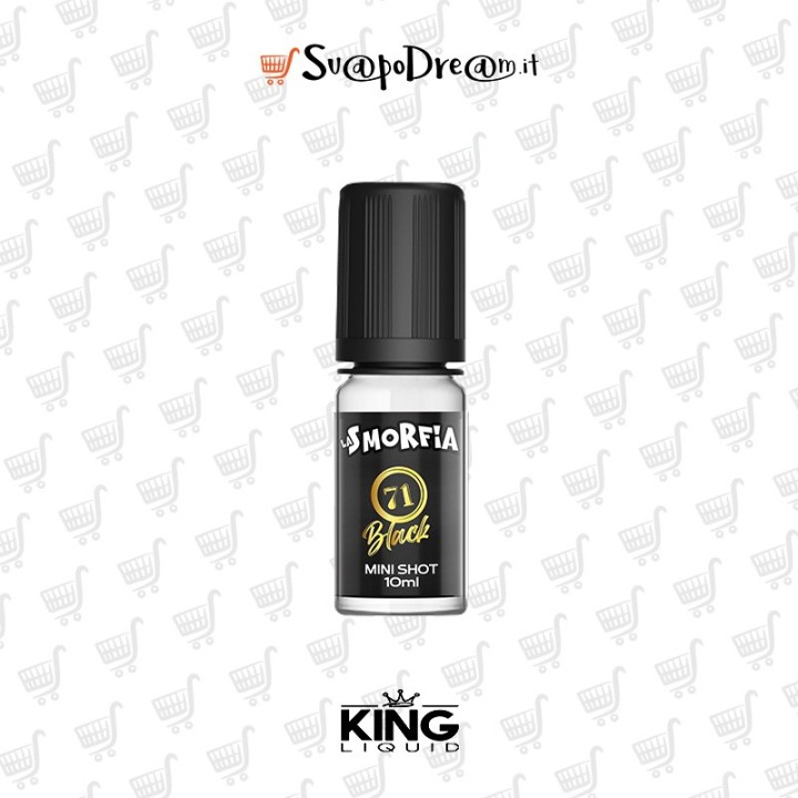 KING LIQUID - Aroma Mini Shot 10ml LA SMORFIA N.71 BLACK