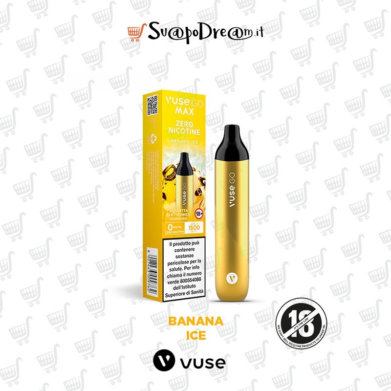 VUSE GO MAX Pod Mod Usa e Getta BANANA ICE 1500 PUFF
