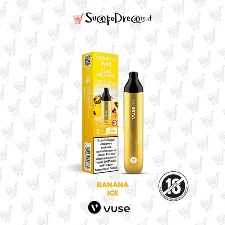 VUSE GO MAX Pod Mod Usa e Getta BANANA ICE 1500 PUFF