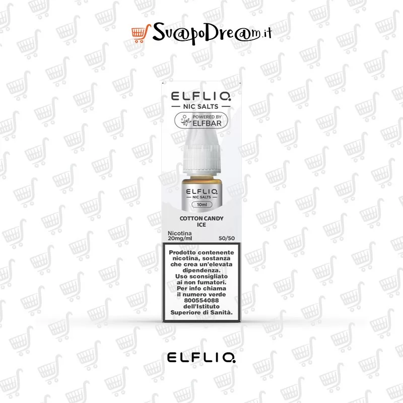 ELFLIQ by Elfbar - Liquido Nic Salts 10ml COTTON CANDY ICE
