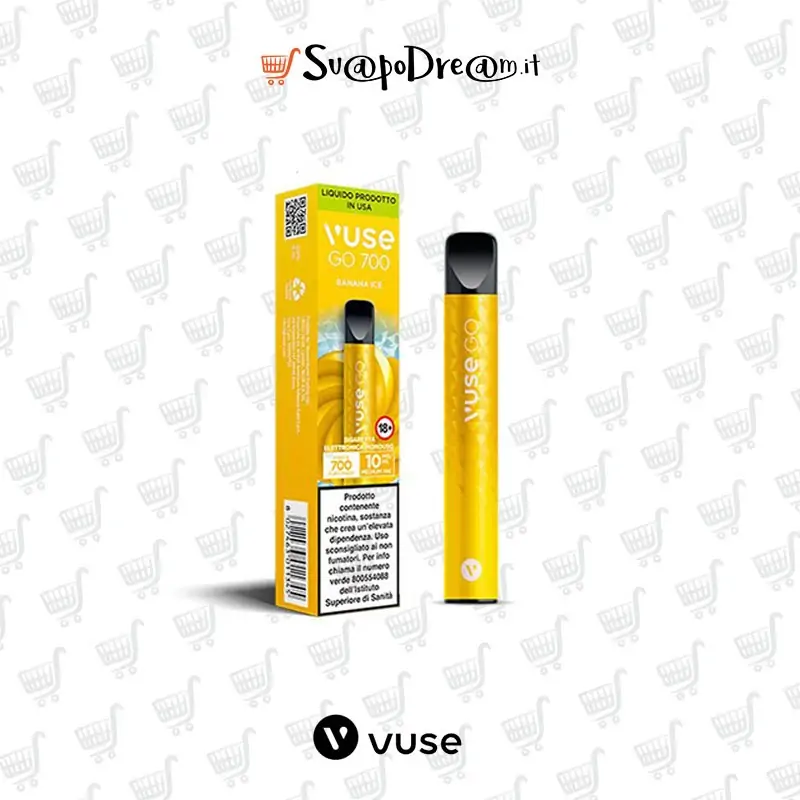 VUSE GO 700 Pod Mod Usa e Getta BANANA ICE 700 PUFF