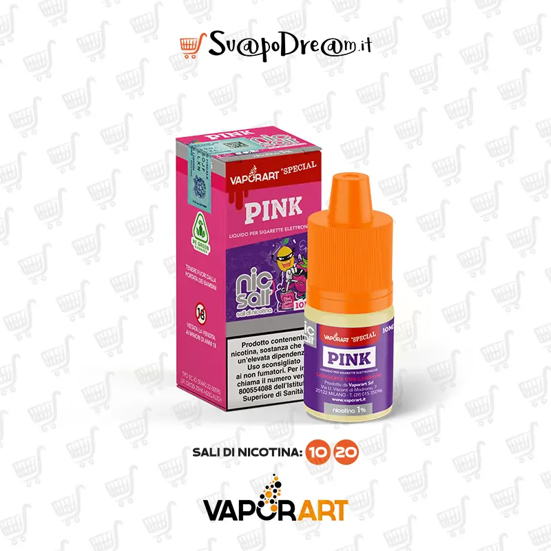 VAPORART NicSalt - Liquido 10ml PINK