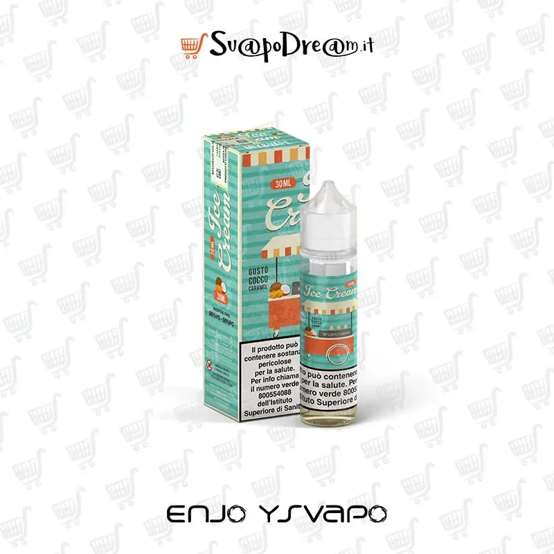 ENJOYSVAPO - Liquido Mix&Vape 30ml Ice Cream COCCO CARAMEL