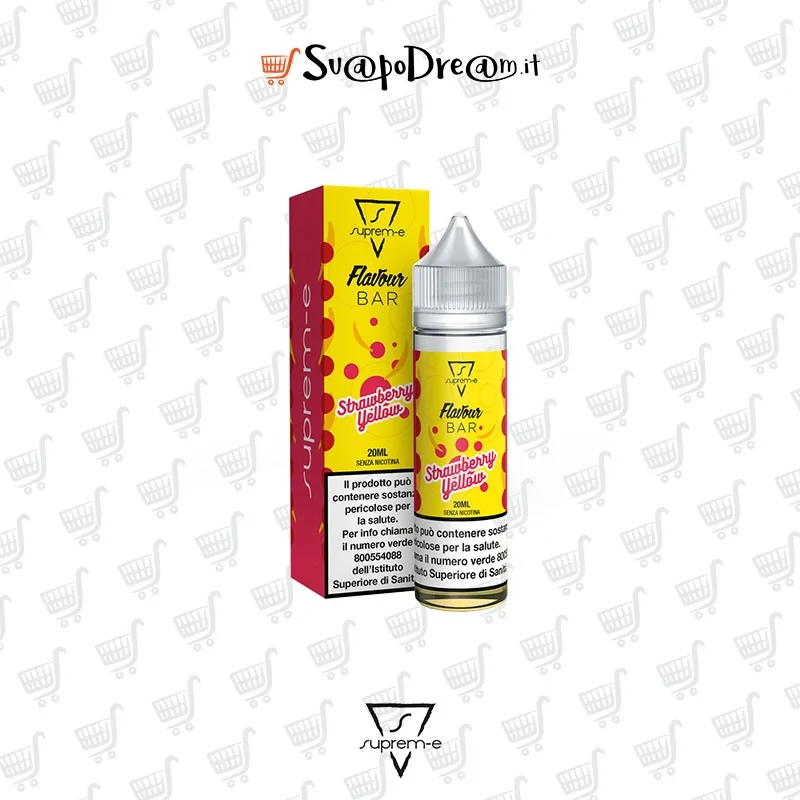 SUPREM-E - Liquido Mix&Vape 20ml Flavour Bar STRAWBERRY YELLOW