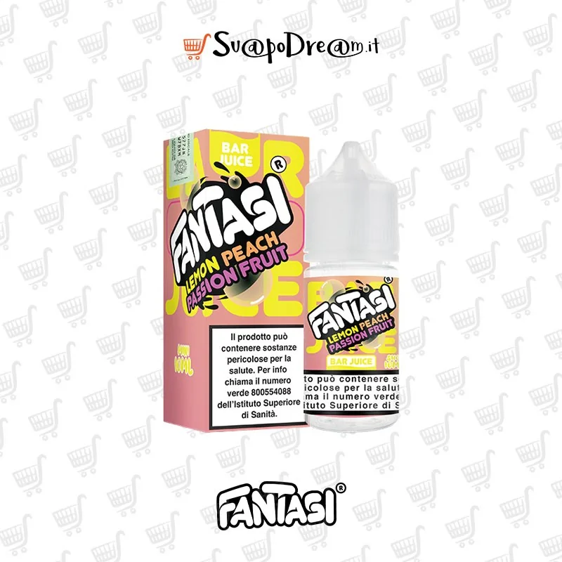 FANTASI VAPE BAR JUICE - Aroma Mini Shot 10ml LEMON PEACH PASSION FRUIT