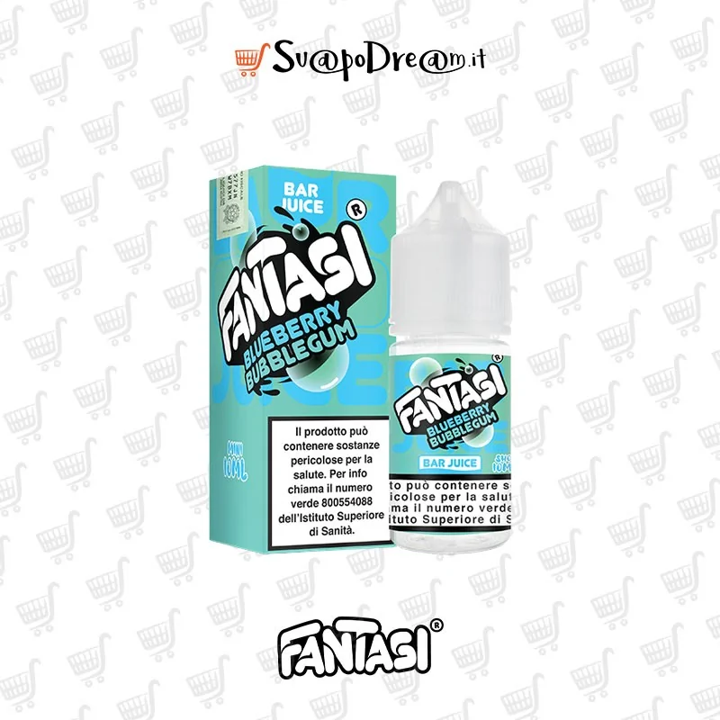 FANTASI VAPE BAR JUICE - Aroma Mini Shot 10ml BLUEBERRY BUBBLEGUM