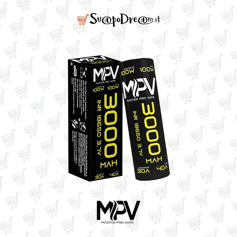 Batteria 18650 MPV INR da 3000mAh MPV - Batteria 18650 INR 3000mAh 40A 1pz