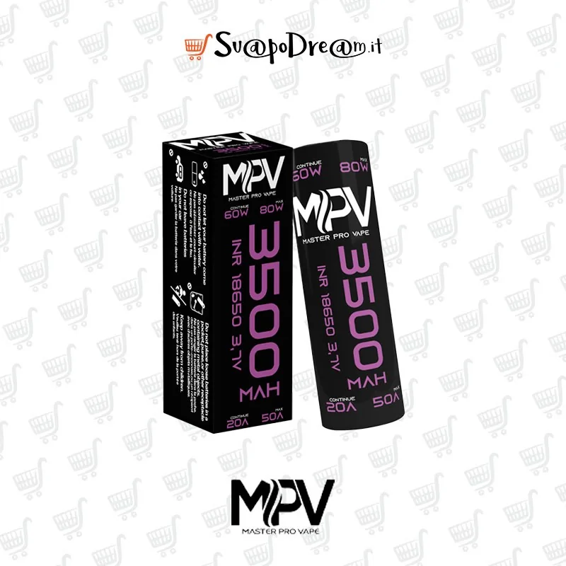 Batteria 18650 MPV INR da 3500mAh MPV - Batteria 18650 INR 3500mAh 20A 1pz