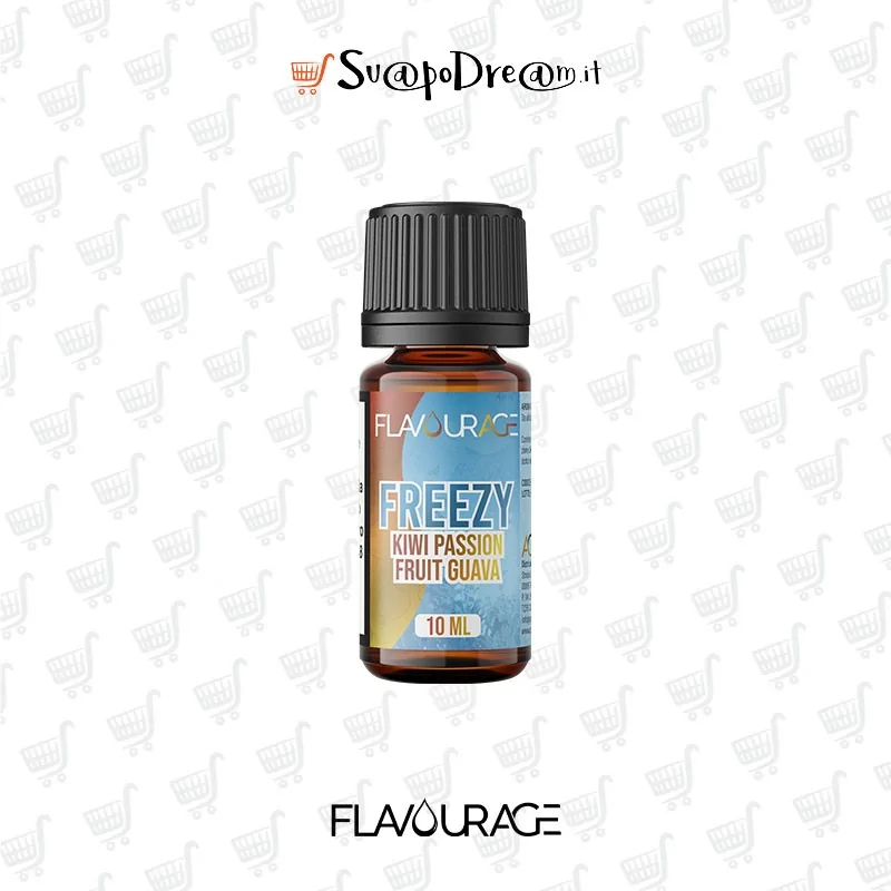 FLAVOURAGE - Aroma Concentrato 10ml Freezy KIWI PASSION FRUIT GUAVA