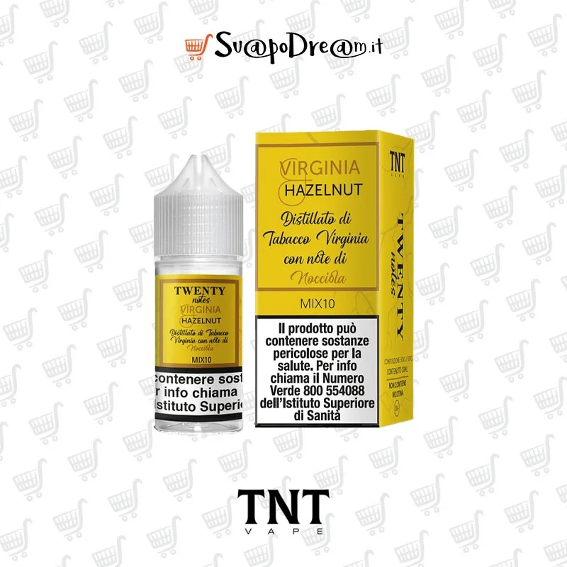 TNT VAPE -  Liquido Mix&Vape 10ml Twenty Notes VIRGINIA HAZELNUT