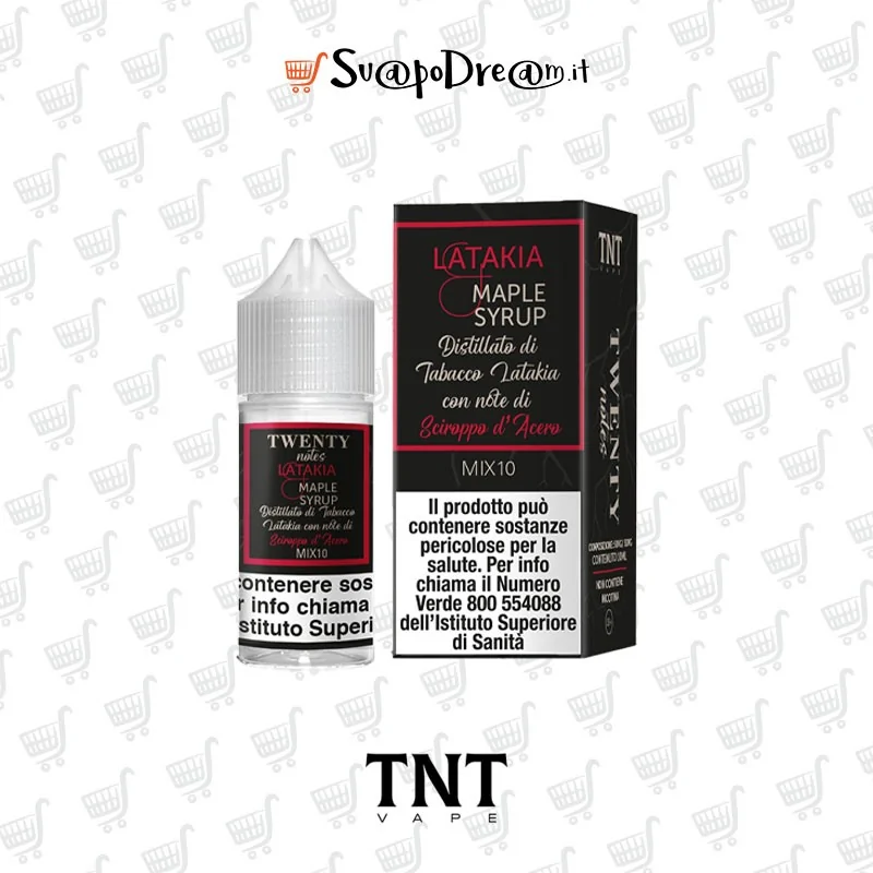 TNT VAPE -  Liquido Mix&Vape 10ml Twenty Notes LATAKIA MAPLE SYRUP