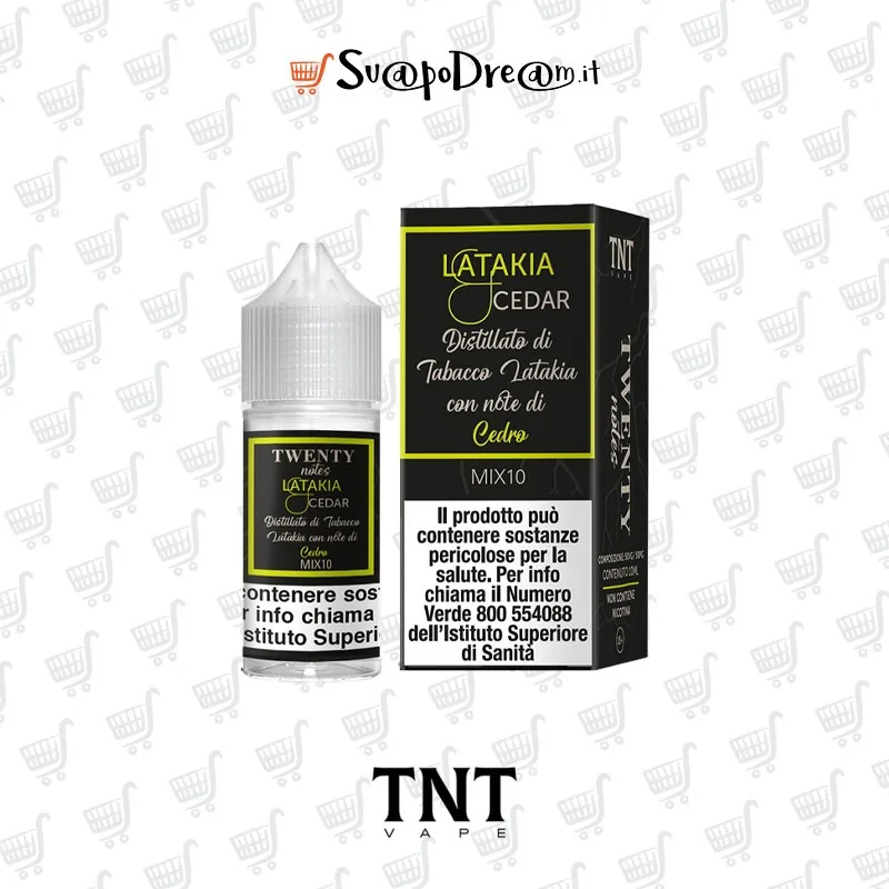 TNT VAPE -  Liquido Mix&Vape 10ml Twenty Notes LATAKIA CEDAR
