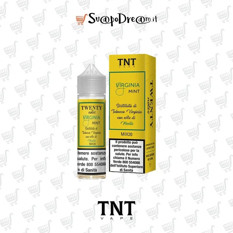 TNT VAPE -  Liquido Mix&Vape 20ml Twenty Notes VIRGINIA MINT
