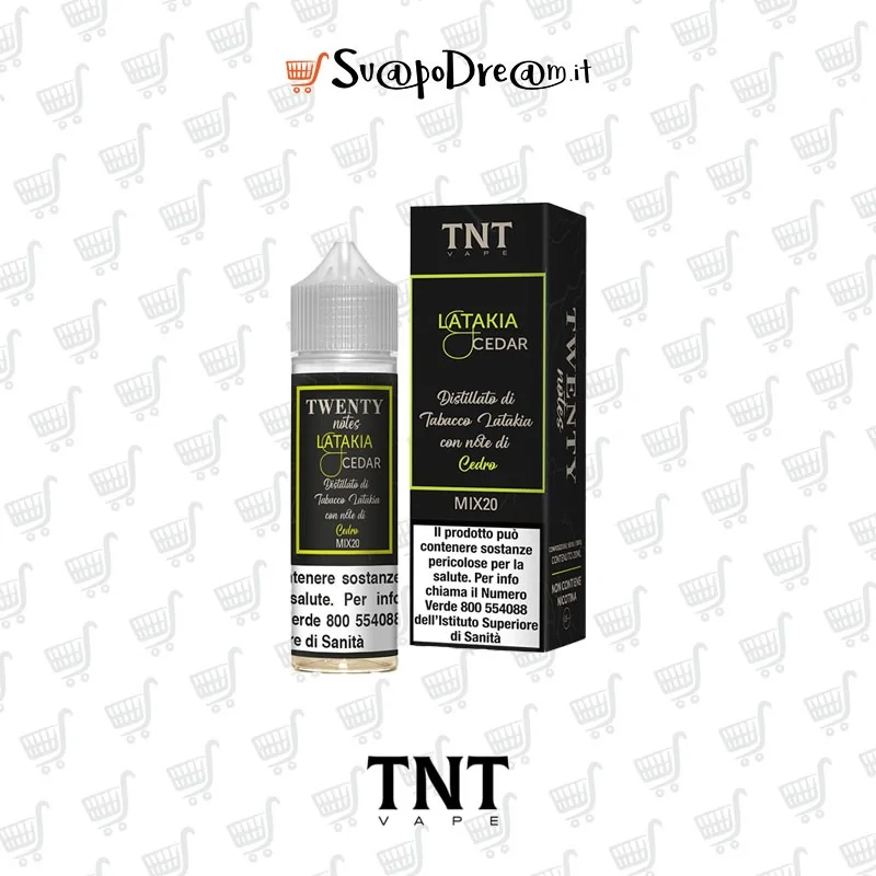 TNT VAPE -  Liquido Mix&Vape 20ml Twenty Notes LATAKIA CEDAR
