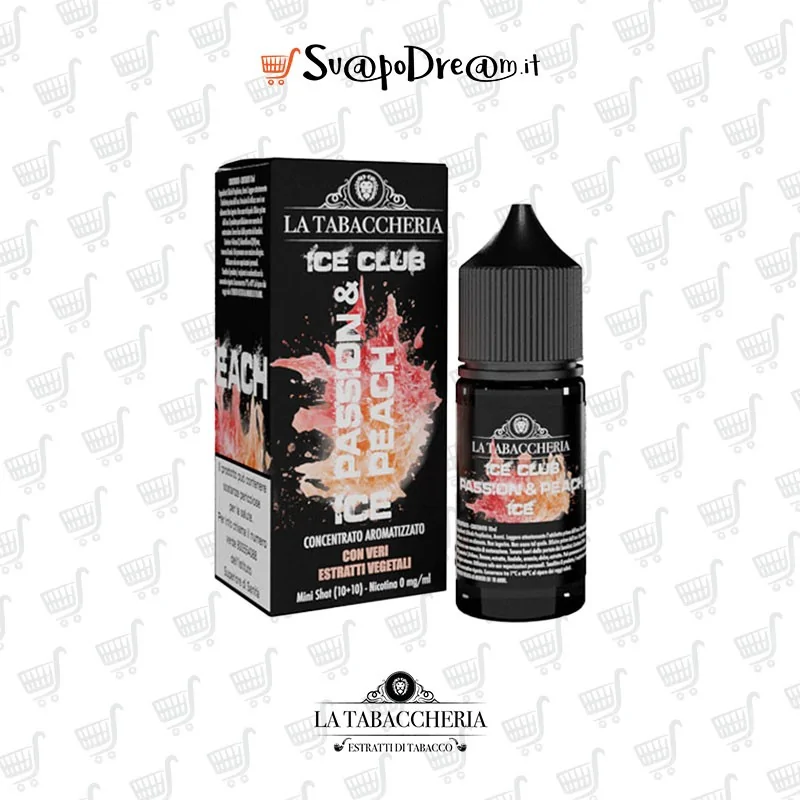 LA TABACCHERIA ICE CLUB - Aroma Mini Shot 10ml PASSION & PEACH ICE
