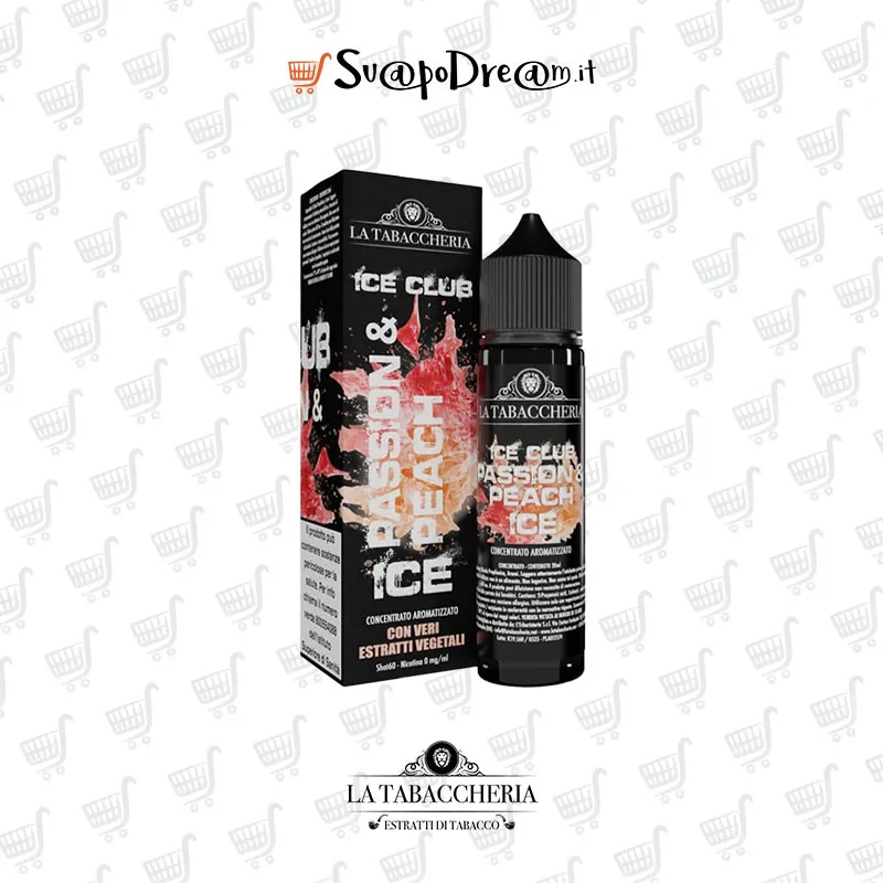 LA TABACCHERIA ICE CLUB - Aroma Shot 20ml PASSION & PEACH ICE