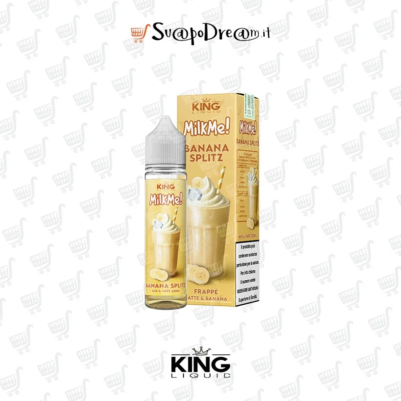 KING LIQUID - Liquido Mix&Vape 20ml MILK ME! BANANA SPLITZ