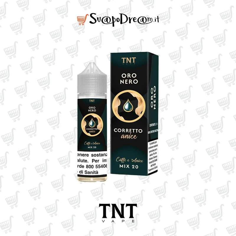 TNT VAPE -  Liquido Mix&Vape 20ml Oro Nero CAFFE E ANICE