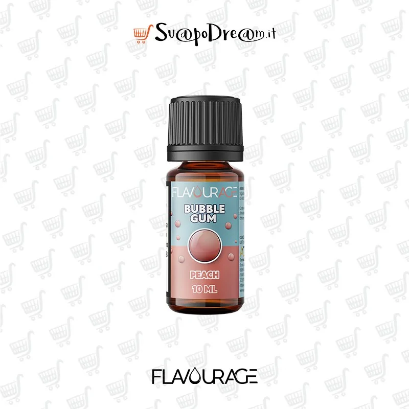 FLAVOURAGE - Aroma Concentrato 10ml Bubble Gum PEACH