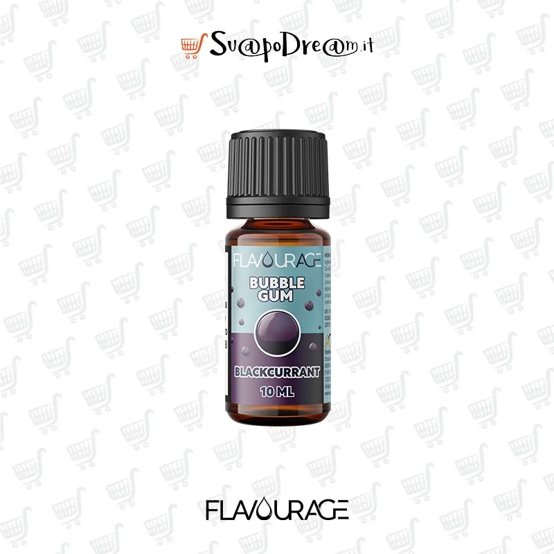 FLAVOURAGE - Aroma Concentrato 10ml Bubble Gum BLACKCURRANT