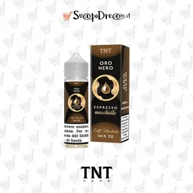 Liquido Mix&Vape 20ml TNT VAPE Oro Nero CAFFE MACCHIATO al gusto di Espresso Macchiato con Latte.