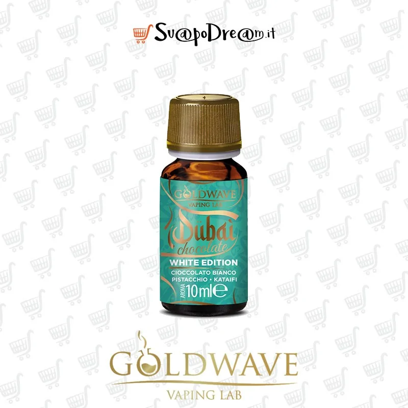 GOLDWAVE - Aroma Concentrato 10ml Dubai Chocolate WHITE EDITION