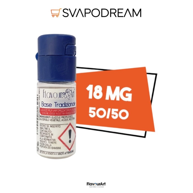 FLAVOURART - Basetta 10ml VPG 50/50 Nicotina 18