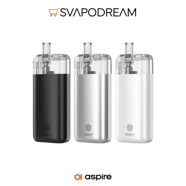 Aspire Fanssy Pod Mod 2000mAh, Tiro MTL e RDL | Svapodream