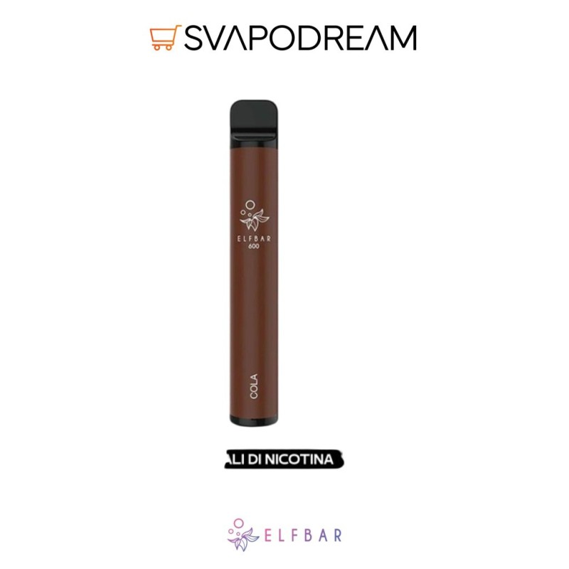 Elf Bar Cola 600 Puff Usa e Getta | Svapodream