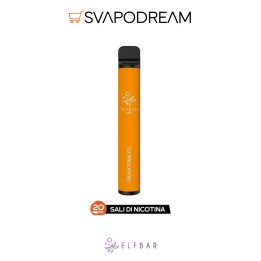 ELFBAR - Pod Mod Usa e Getta CREAM TOBACCO 600 PUFF