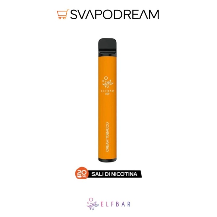 ELFBAR - Pod Mod Usa e Getta CREAM TOBACCO 600 PUFF