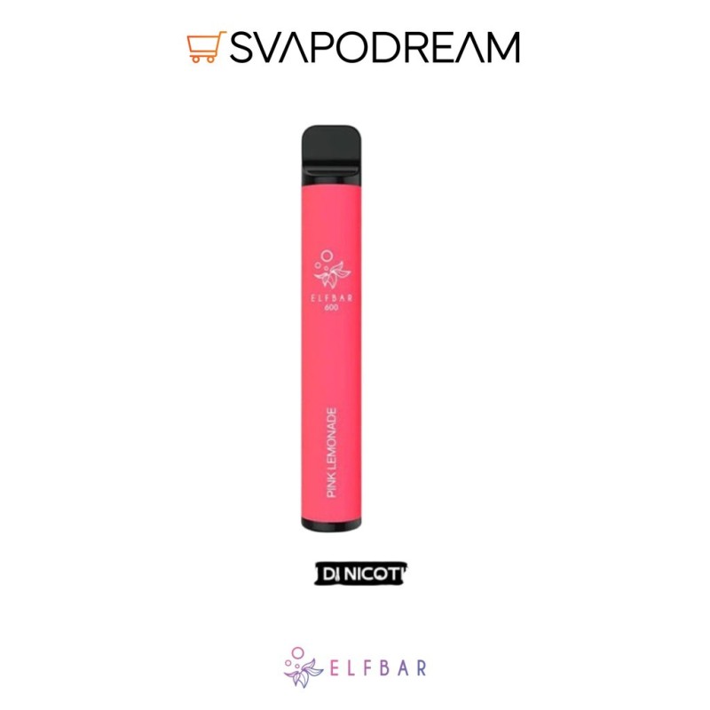 Elf Bar Pink Lemonade Puff Usa e Getta 600 | Svapodream