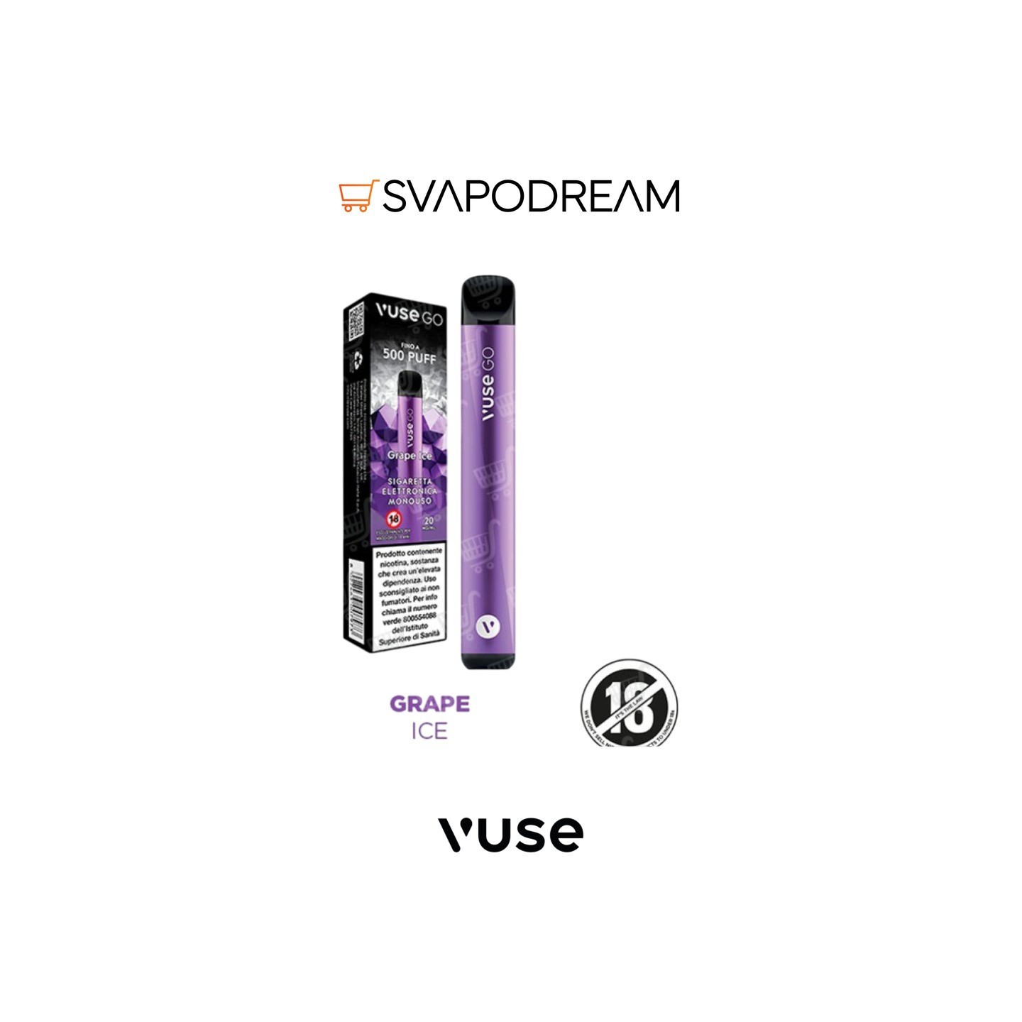 vuse go non si ricarica Grape Ice Usa e Getta 500 Puff What Happened To Geek Color_Silver Flavor:Black mint