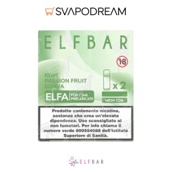 ELFBAR ELFA - Cartuccia Pod Precaricata KIWI PASSION FRUIT GUAVA 2pz