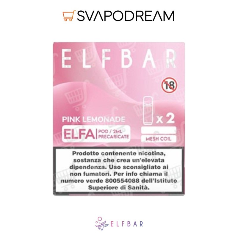 ELFBAR ELFA - Cartuccia Pod Precaricata PINK LEMONADE