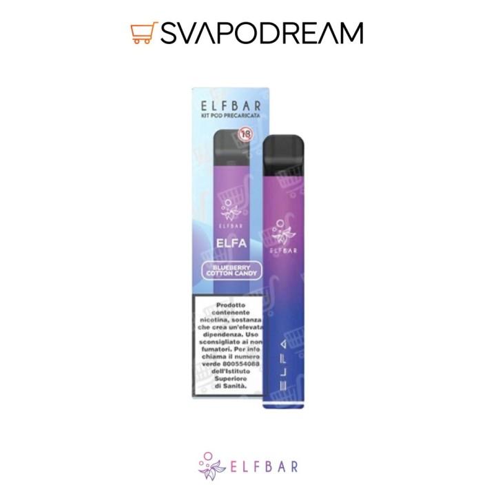 Elfbar Elfa Blueberry Cotton Candy Pod Mod | Svapodream
