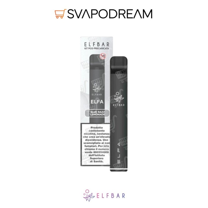 Elfbar Elfa Blue Razz Lemonade 600 Puff | Svapodream