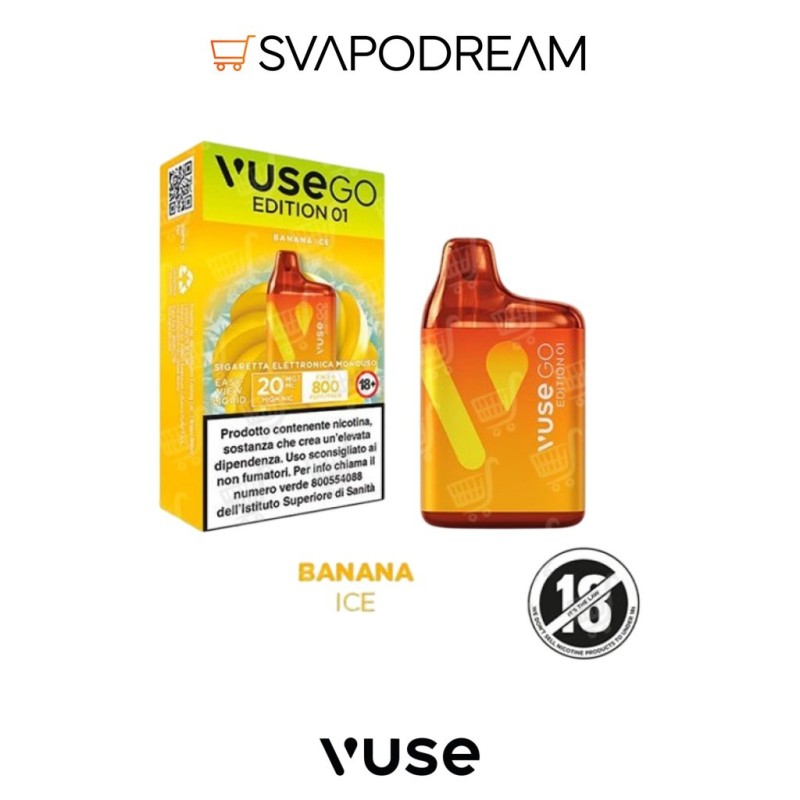 Vuse GO Edition 01 Banana Ice 800 Puff | Svapodream