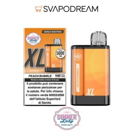 Dinner Lady VP XL Peach Bubble 5000 Puff | Svapodream