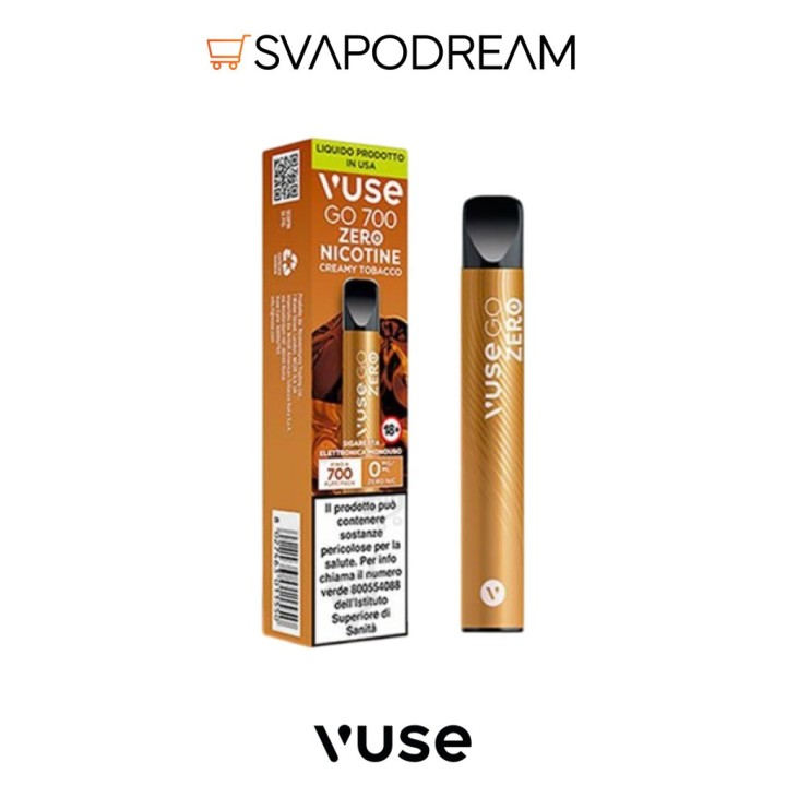 VUSE GO 700 Pod Mod Usa e Getta CREAMY TOBACCO 700 PUFF