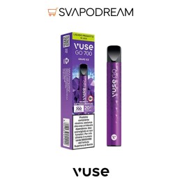 VUSE GO 700 Pod Mod Usa e Getta GRAPE ICE 700 PUFF
