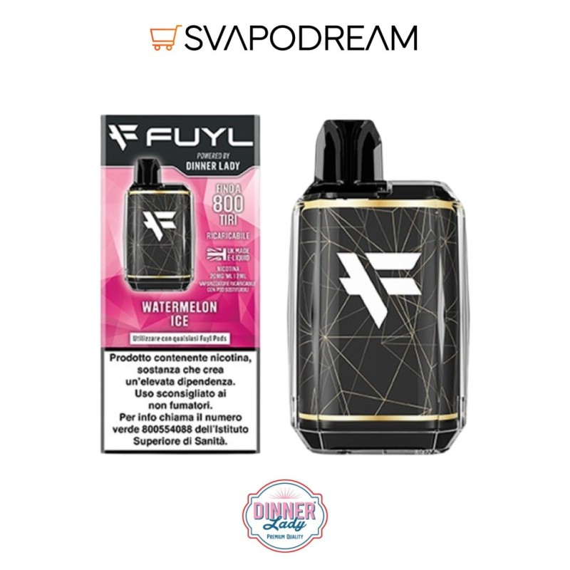 FUYL Watermelon Ice 800 Puff Dinner Lady | Svapodream